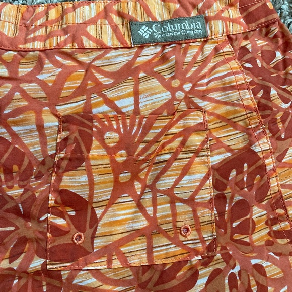 Columbia orange nylon shorts skort - Picture 11 of 12